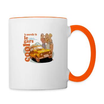 LeGarsCool - Tasse zweifarbig - Weiß/Orange - Rechts