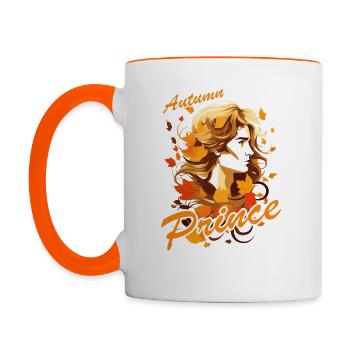 Autumn Prince - Tasse zweifarbig - Weiß/Orange - Links
