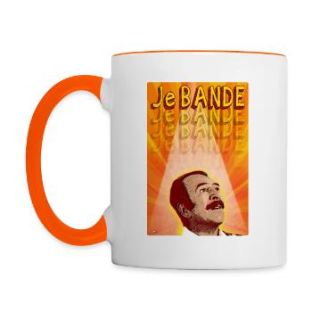 I TAPE - Contrasting Mug - white/orange - Left