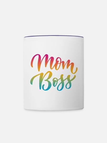 Beste Mama - Tasse zweifarbig - Weiß/Kobaltblau