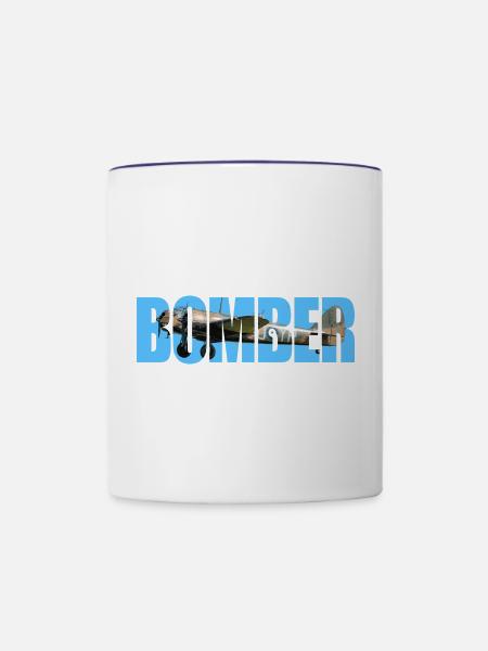 Bomber Bristol Blenheim - Tasse zweifarbig - Weiß/Kobaltblau