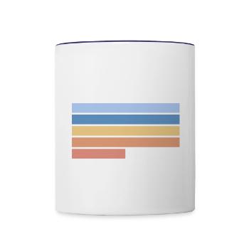 sydney australia - Tasse zweifarbig - Weiß/Kobaltblau - Vorne