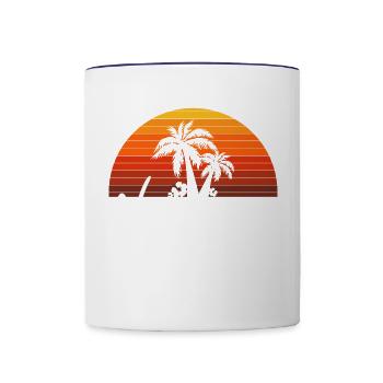 Norway - Contrasting Mug - white/cobalt blue - Front