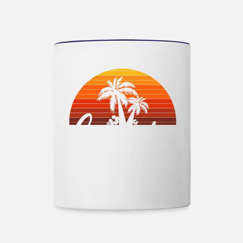 canada - Tasse zweifarbig - Weiß/Kobaltblau
