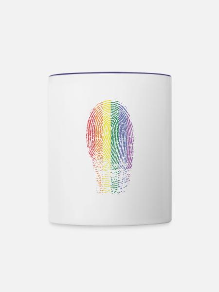 lgbtq-DNA - Tasse zweifarbig - Weiß/Kobaltblau