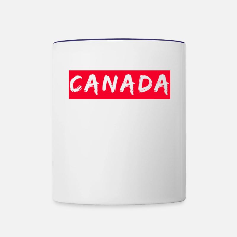 Canada - Mug contrasté - blanc/bleu cobalt