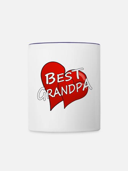 BEST GRANDPA - Tasse zweifarbig - Weiß/Kobaltblau
