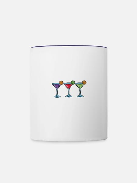 8 Airplane Mode copy - Tasse zweifarbig - Weiß/Kobaltblau