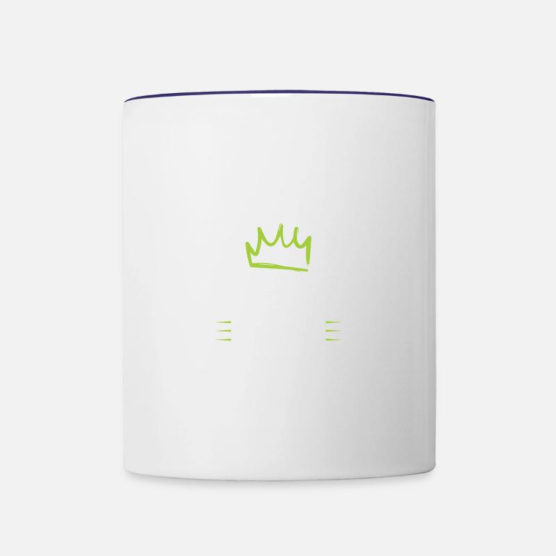 Équipe de course - Mug contrasté - blanc/bleu cobalt