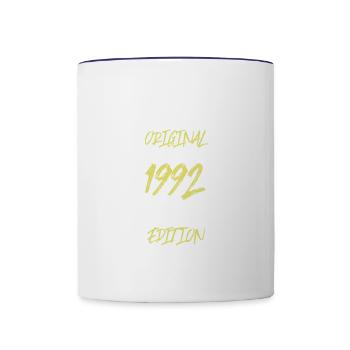 1992 limited edition - Tasse zweifarbig - Weiß/Kobaltblau - Vorne