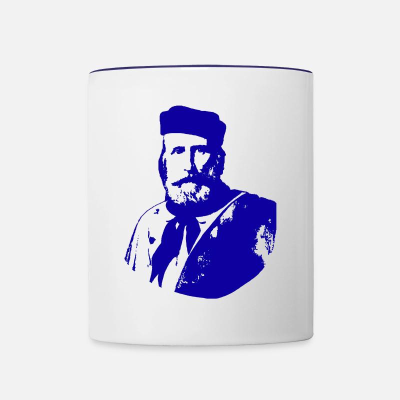 Garibaldi - Mug contrasté - blanc/bleu cobalt