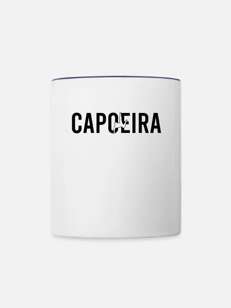 Capoeira - Tasse zweifarbig - Weiß/Kobaltblau