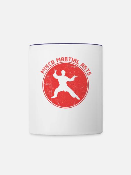 Kampfsport - Tasse zweifarbig - Weiß/Kobaltblau