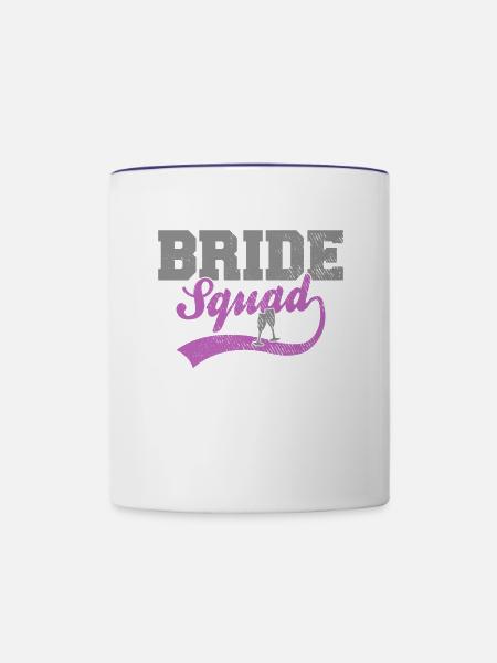 Bride Squad - Tasse zweifarbig - Weiß/Kobaltblau