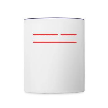 Sarrebruck Sarrebruck Sarrebruck - Mug contrasté - blanc/bleu cobalt - Devant