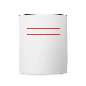 Ludwigshafenerin Ludwigshafener Ludwigshafen - Tasse zweifarbig - Weiß/Kobaltblau - Vorne