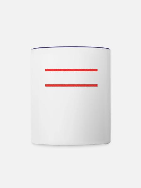 Solingerin Solinger Solingen - Tasse zweifarbig - Weiß/Kobaltblau