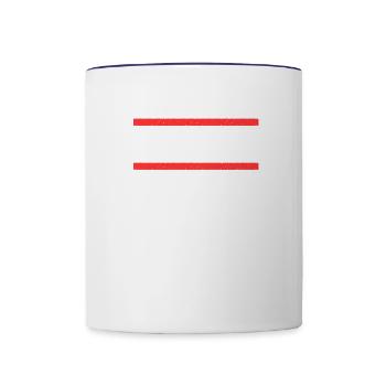 Troisdorferin Troisdorfer Troisdorf - Tasse zweifarbig - Weiß/Kobaltblau - Vorne