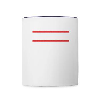 Troisdorferin Troisdorfer Troisdorf - Tasse zweifarbig - Weiß/Kobaltblau - Vorne