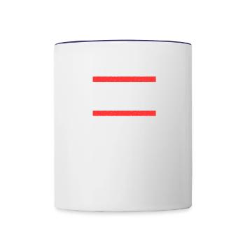 Hertenerin Hertener Herten - Mug contrasté - blanc/bleu cobalt - Devant