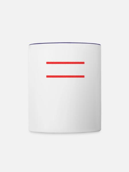 Böblingenerin Böblingener Böblingen - Tasse zweifarbig - Weiß/Kobaltblau