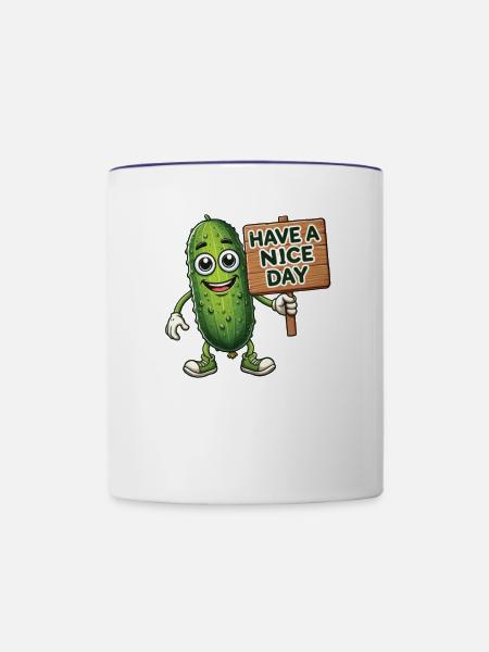 Have A Nice Day - Tasse zweifarbig - Weiß/Kobaltblau