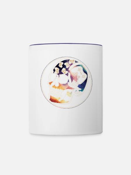 Play Controller Gamingschädel Controller - Tasse zweifarbig - Weiß/Kobaltblau