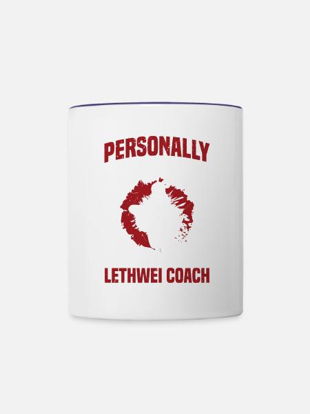 Persönlich Opfer Meines Lethwei-trainers - Tasse zweifarbig - Weiß/Kobaltblau