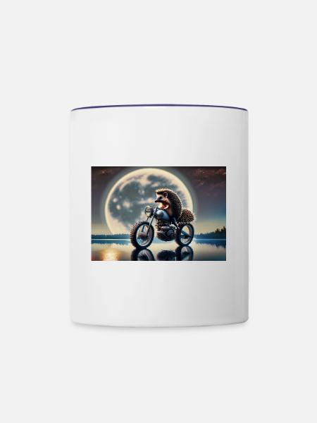 Hedgehog Moonlight cruiser - Tasse zweifarbig - Weiß/Kobaltblau