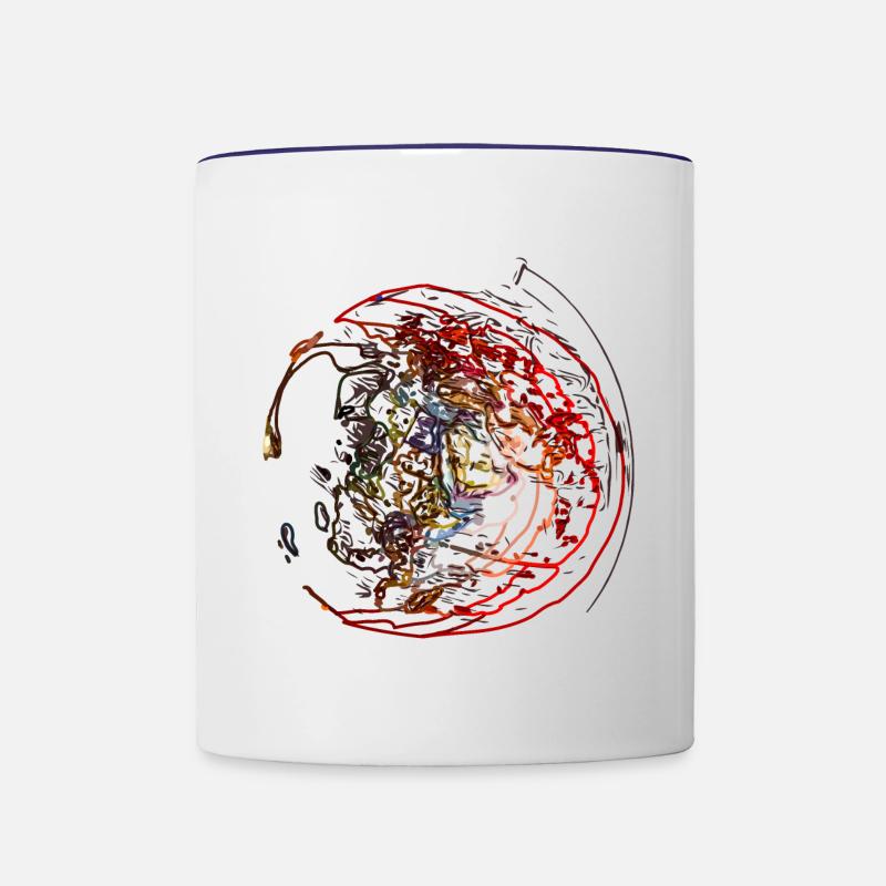 globe - Contrasting Mug - white/cobalt blue