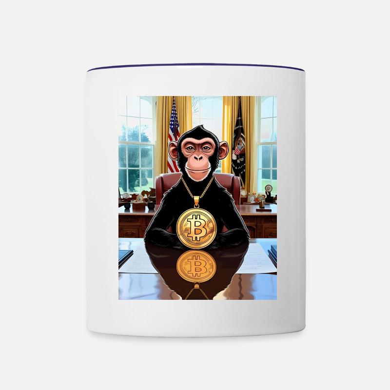 JensJensen - Contrasting Mug - white/cobalt blue