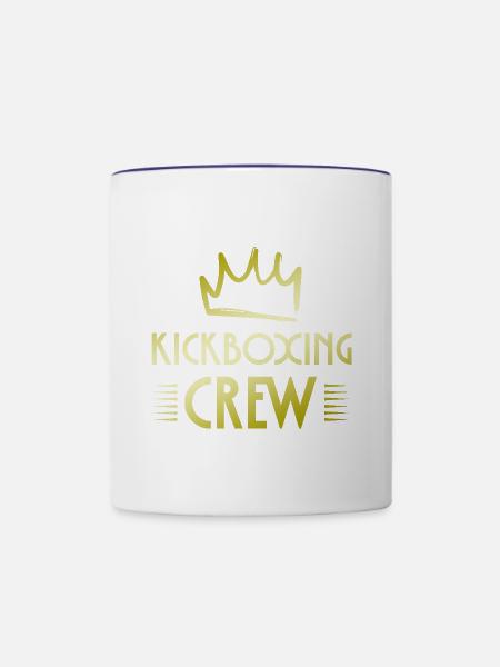 Kickboxing Crew - Tasse zweifarbig - Weiß/Kobaltblau