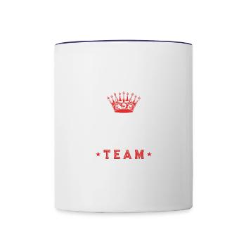 Tuning Team - Contrasting Mug - white/cobalt blue - Front