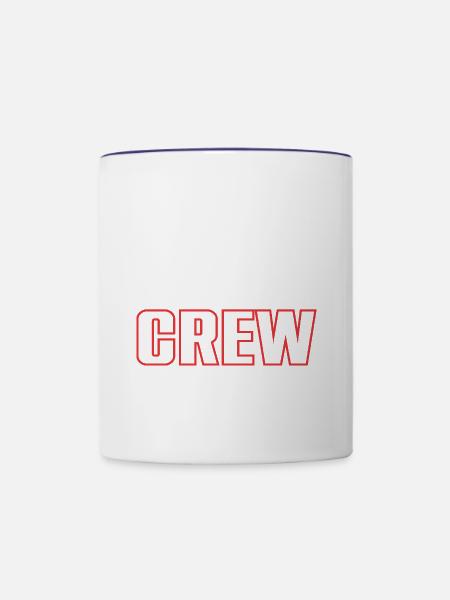 Bride Crew - Tasse zweifarbig - Weiß/Kobaltblau