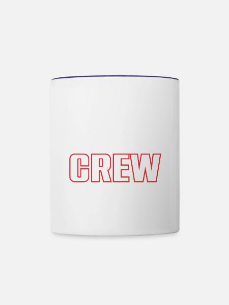 Groom Crew - Tasse zweifarbig - Weiß/Kobaltblau