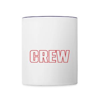 Gamer Crew - Tasse zweifarbig - Weiß/Kobaltblau - Vorne