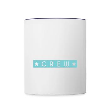 Mma Crew - Tasse zweifarbig - Weiß/Kobaltblau - Vorne
