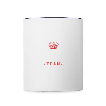 Drinking Team - Contrasting Mug - white/cobalt blue - Front