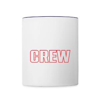 Bowling Crew - Contrasting Mug - white/cobalt blue - Front