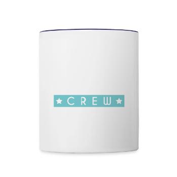 Équipage de Noël - Mug contrasté - blanc/bleu cobalt - Devant