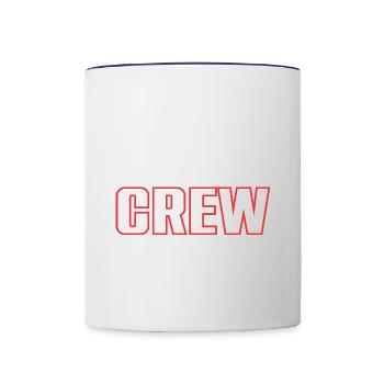 Équipe de basket-ball - Mug contrasté - blanc/bleu cobalt - Devant