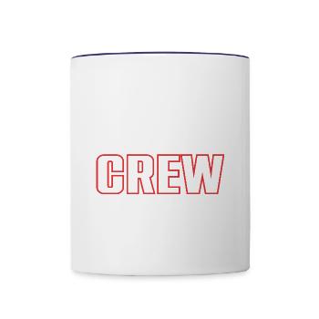 Équipe de hockey sur gazon - Mug contrasté - blanc/bleu cobalt - Devant