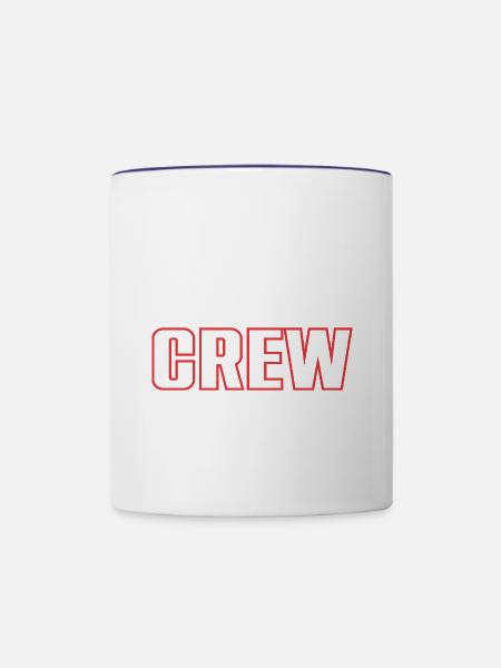 Volleyball Crew - Tasse zweifarbig - Weiß/Kobaltblau