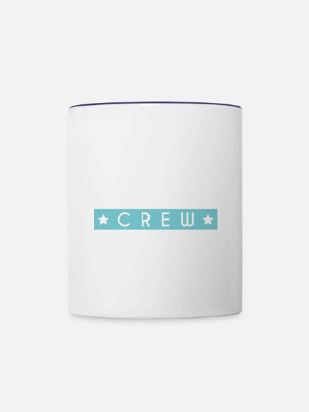 Volleyball Crew - Tasse zweifarbig - Weiß/Kobaltblau