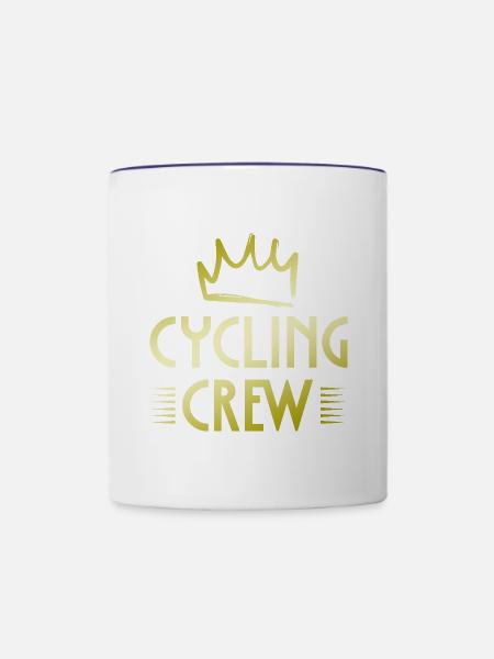 Cycling Crew - Tasse zweifarbig - Weiß/Kobaltblau