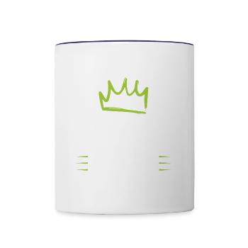 Équipage de navigation - Mug contrasté - blanc/bleu cobalt - Devant