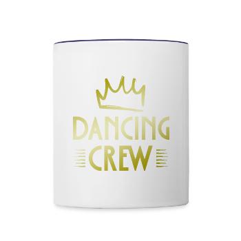 Dancing Crew - Tasse zweifarbig - Weiß/Kobaltblau - Vorne
