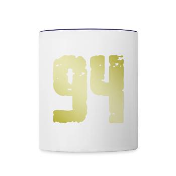 94 Number Vintage - Contrasting Mug - white/cobalt blue - Front