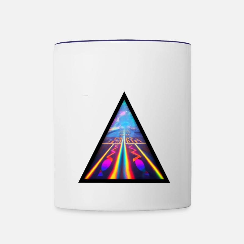 Seelenweg 06 - Contrasting Mug - white/cobalt blue