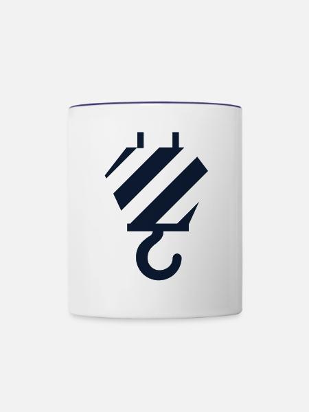 Haken - Tasse zweifarbig - Weiß/Kobaltblau